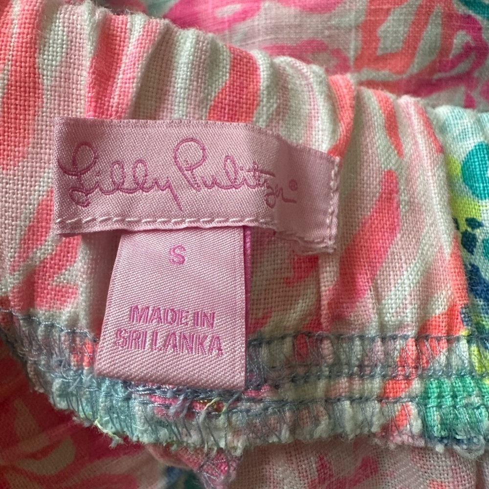 Lilly Pulitzer Colorful Abstract Print Pants size S - Picture 7 of 7